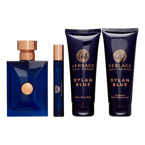 versace blue perfume set|versace perfume blue for men.